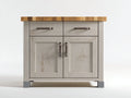 Sideboards aus Holz 120x40x85 cm - Weiß Naturholz - Aufbewahrungsmöbel mit Schubladen und Türen für Esszimmer