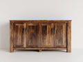 Sideboards aus Massivholz 170x45x88 cm - Naturbraun - Viertüriger Stauraumschrank mit markanter Holzmaserung im rustikalen Landhausstil für Esszimmer und Wohnbereich